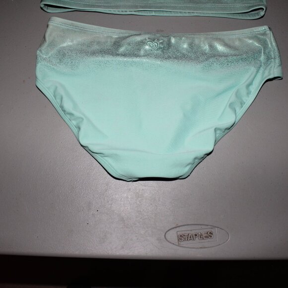 Blue 2 Pcs Justice Bikini Swimsuit Size 14 - Picture 7 of 11
